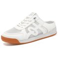 thumbnail image 4 of Men's Backless Mesh Mule Sneakers Breathable Hollow Non Slip Gum Sole Casual Walking Slip On Shoes, 4 of 6