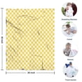 thumbnail image 4 of Yellow and White Checkerboard Pattern Blanket,Comfortable Soft Lamb Wool Throw Blanket,All Season,Warm Lightweight Blankets for Sofa Bed Couch Living Room Chair,30"x40", 4 of 4