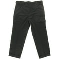 thumbnail image 2 of Dockers Mens Double Pleat Relaxed Fit Khaki Pants Black 42/32, 2 of 3