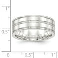 thumbnail image 3 of SS 8mm Polished Fancy Band Size 7.5, 3 of 3