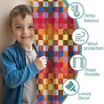 thumbnail image 3 of Blackout Kids Curtains,Colorful Geometric Pattern Childrens Insulated Curtains Set Of 2,Bedroom Essentials,Toddler Room Decor 42"x54", 3 of 5