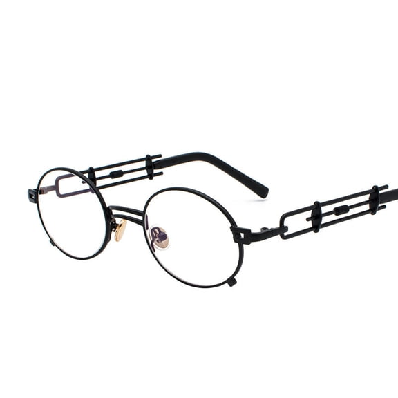 Steampunk Sunglasses for Men and Women, Metal Frame and HD PC Lenses, Retro Futuristic Eyewear, High Definition Vision, Durable and Stylish Design