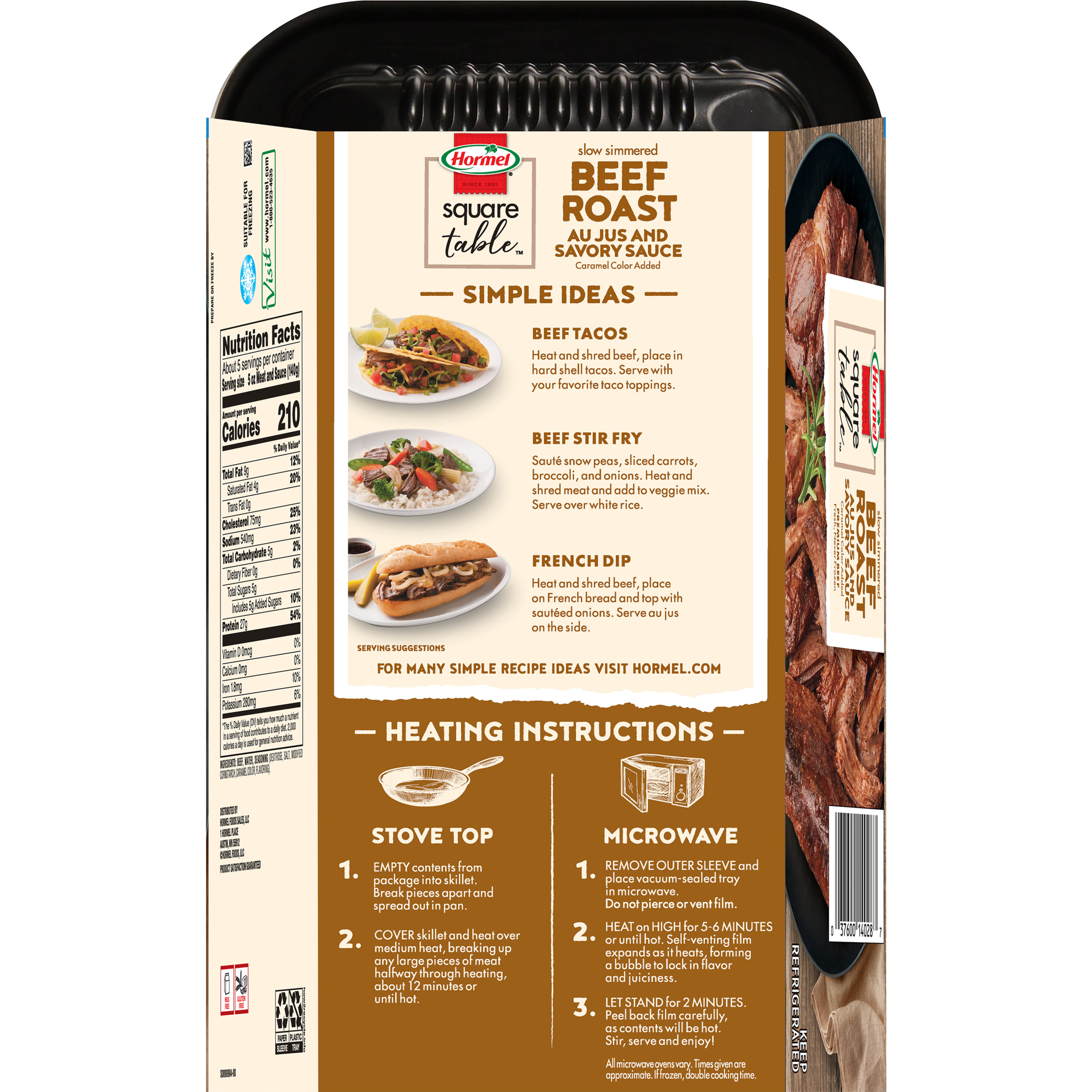 Hormel Square Table Slow Simmered Beef Roast Au Jus, 15 Oz, 52 OFF