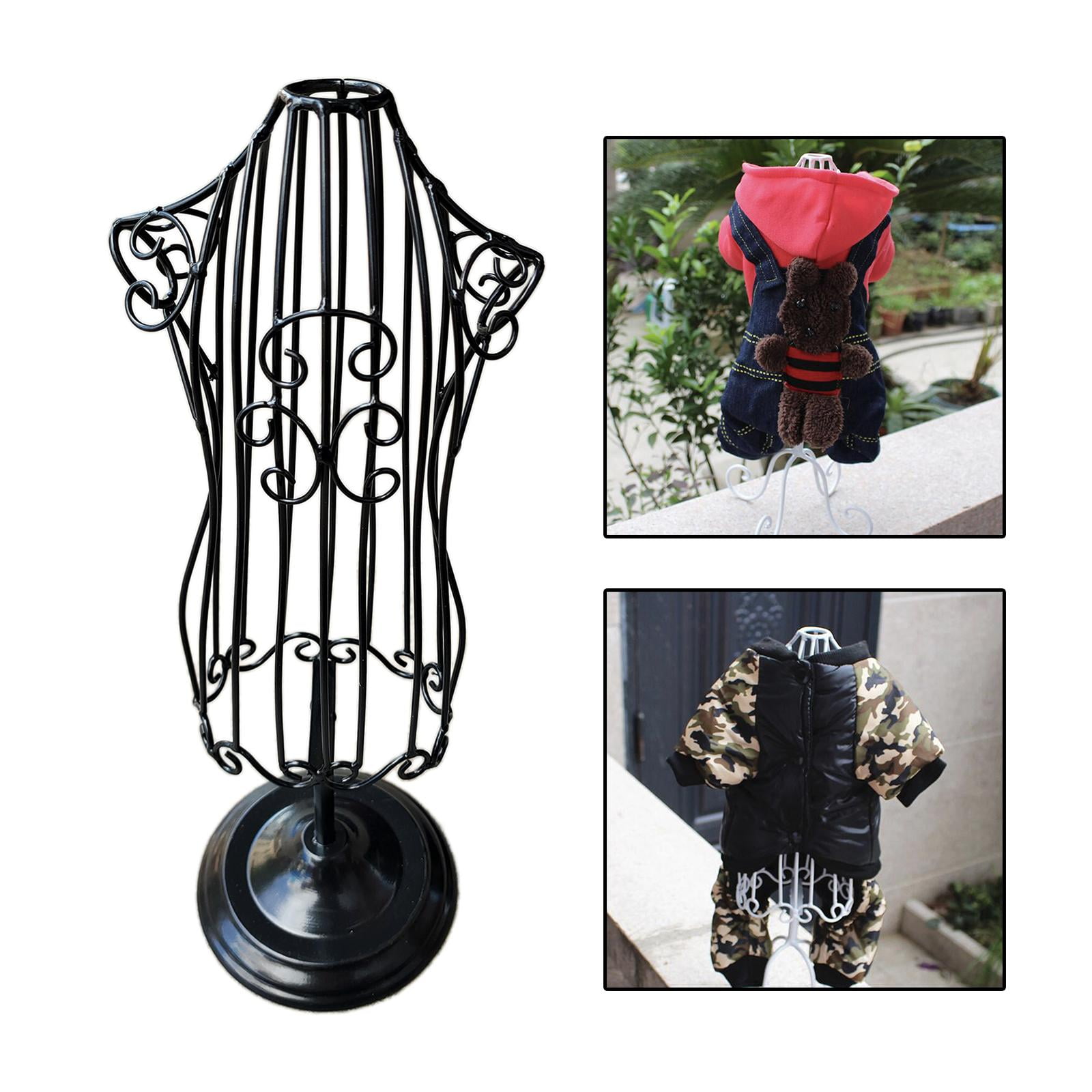 Metal Dog Clothes Display Stand Mannequins Pet Display Model Hangers Small