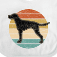 thumbnail image 4 of Inktastic Vizsla Dog Retro Sunset Boys or Girls Baby Bib, 4 of 4