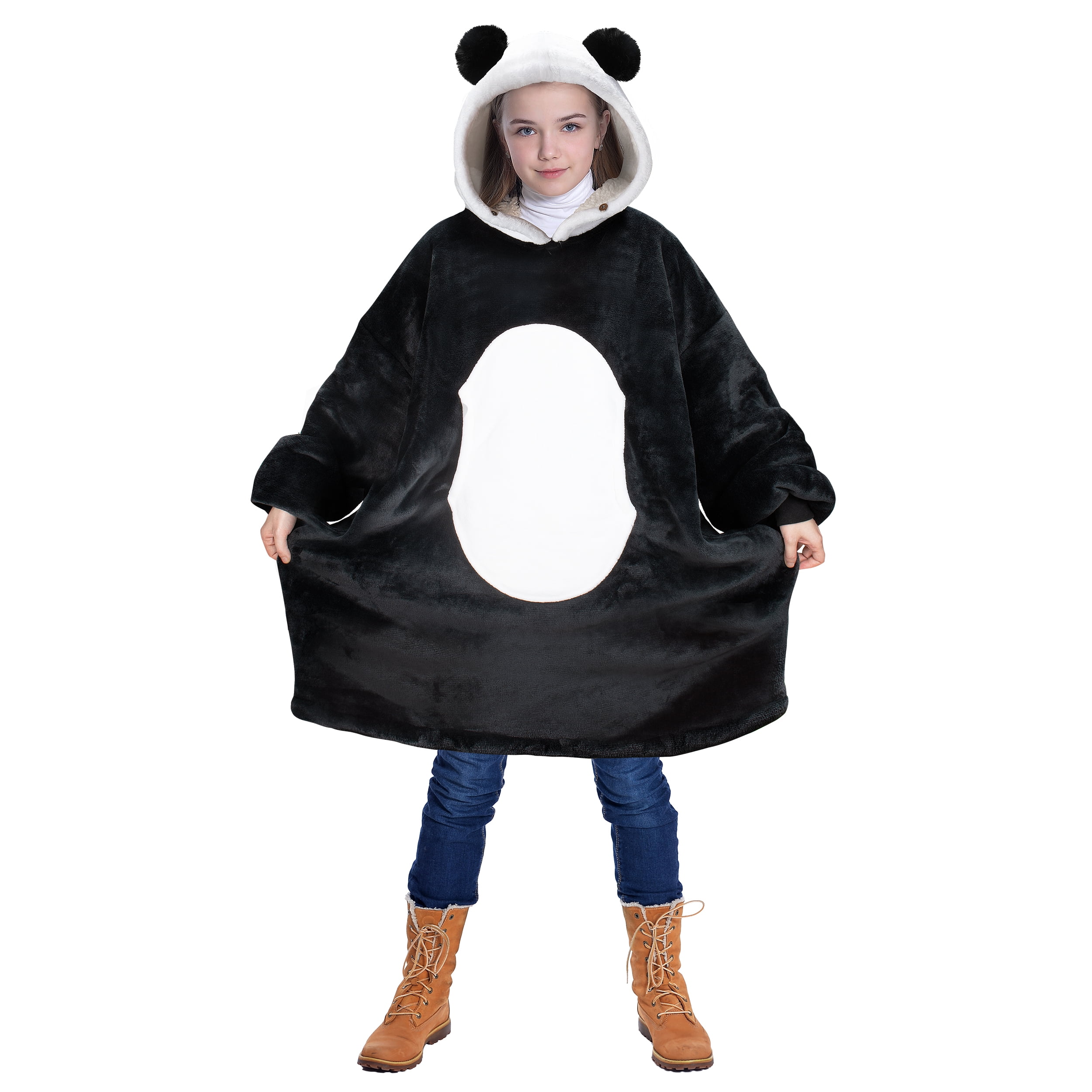 Catalonia Oversized Hoodie Blanket Sweatshirt Sherpa