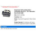 thumbnail image 2 of Suspension Self-Leveling Valve - Compatible with 2016 - 2017 Mercedes-Benz GLE63 AMG, 2 of 2