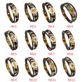 thumbnail image 3 of Jumpingount Hombres Mujeres 12 Constelación de cuero Parejas Brazalete Cuentas de cuero tejidas Joyería Ropa, zapatos y accesorios Miscelánea Escorpión 20.5 CM, 3 of 6