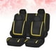 thumbnail image 5 of 9 piezas cubierta de asiento de coche cubierta de asiento de automóvil universal espesar protector de asiento de coche resistente al desgaste estera accesorio interior del coche (amarillo), 5 of 6