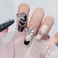 thumbnail image 3 of Encantos de uñas de mariposa de plata 3D, 12 piezas de aleación de mariposa para decoración de uñas, circonitas brillantes, cristales para decoración de uñas, accesorios de uñas, 3 of 7
