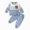 fall winter outfits-Blue, variant on TOWED22 Toddler Kids Baby Boy Fall Clothes Color Block Pockets Long Sleeve Tops Pants Winter Outfits(Blazer,3-4 Y)