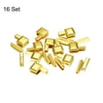 thumbnail image 3 of 16Sets Zipper Repair Kits, #5 Retainers Box & Insertion Pins, Metal Latch Sliders for Bags Coats, Gold Tone, 3 of 6