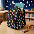 thumbnail image 4 of KUIFORTI Astronaut Print Bookbag and Lunchbox Set 4 piece Cool Kids Backpack with Pencil Bags Water Bottle Sleeve for Elementary School Back to School Essentials Gifts, 4 of 7