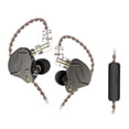thumbnail image 3 of Internos Con Monitor Oído ZSN Pro HIFI Bass Earbuds (gris Micrófono), 3 of 9
