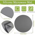 thumbnail image 2 of 2 alfombrillas de silicona para microondas de 30 cm, alfombrilla antiadherente para horno, alfombrilla para plato giratorio de microondas, 2 of 4