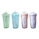 thumbnail image 2 of Inteprter Manténgase hidratado en Go Creative Rainbow botella de agua de plástico tapa a prueba de fugas bonito regalo Premium Teteras Púrpura, 2 of 6