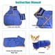 thumbnail image 4 of Toalla de baño para secado de perros, material de microfibra, albornoz absorbente de secado rápido para perros, higroscópico de secado rápido para mascotas, cuello y cintura ajustables, 4 of 5