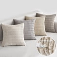 thumbnail image 3 of Fundas de Almohada Decorativas de Pana Suave y Cuadrado, Funda de Cojín de Pana, Juego de 4 Fundas de Almohada Decorativas, Pana Fundas de Almohada para Sofá, Dormitorio, Coche., 3 of 4