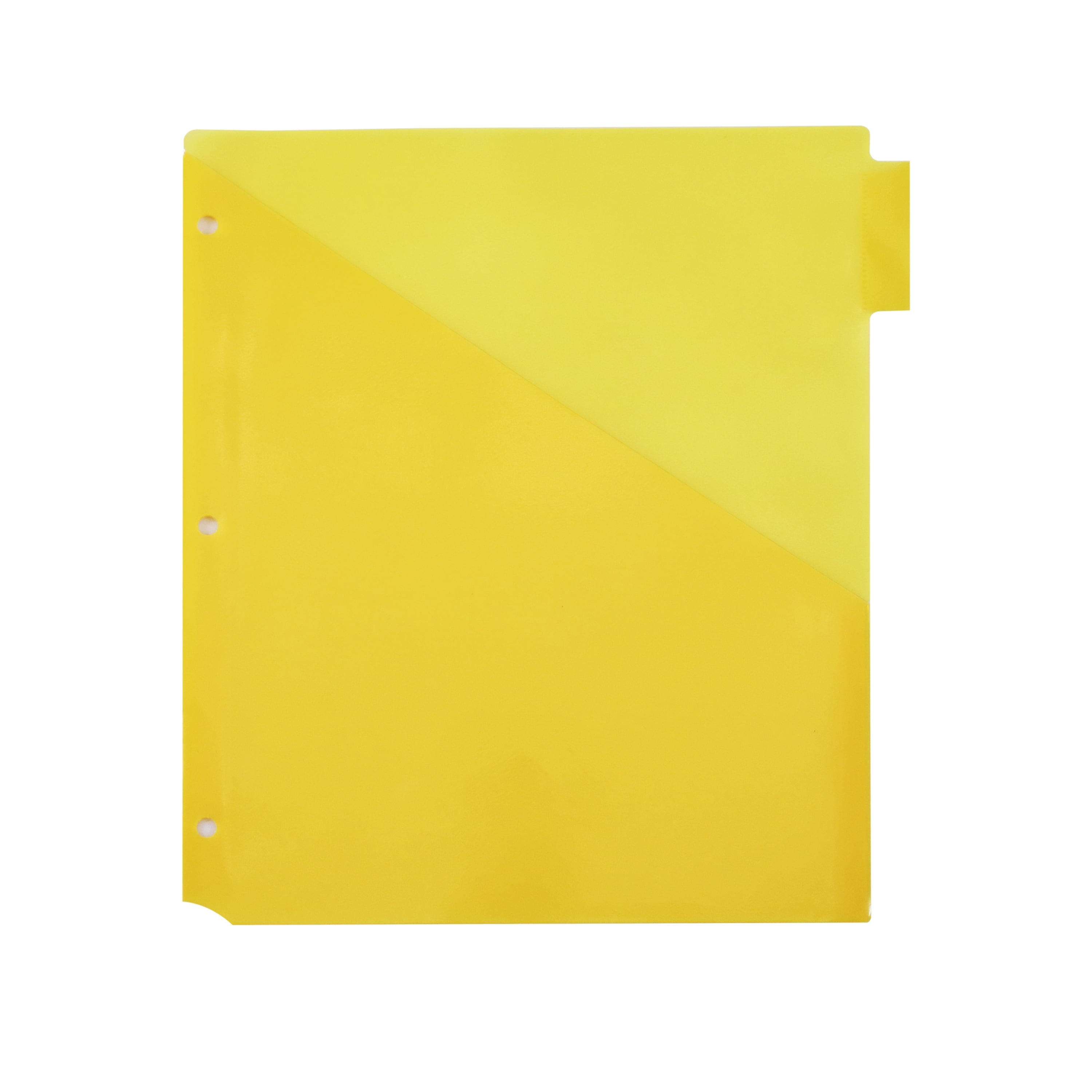 Pen+Gear Vibrant Color 5-Tab Insertable Dividers with Pockets, 6 Pack, Model 90159