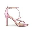 thumbnail image 4 of BLISSFUL STEP Style Women's Shoes Strappy Stiletto Heels Ankle Strap Open Toe Party Dress Sandals Pink 9, 4 of 9