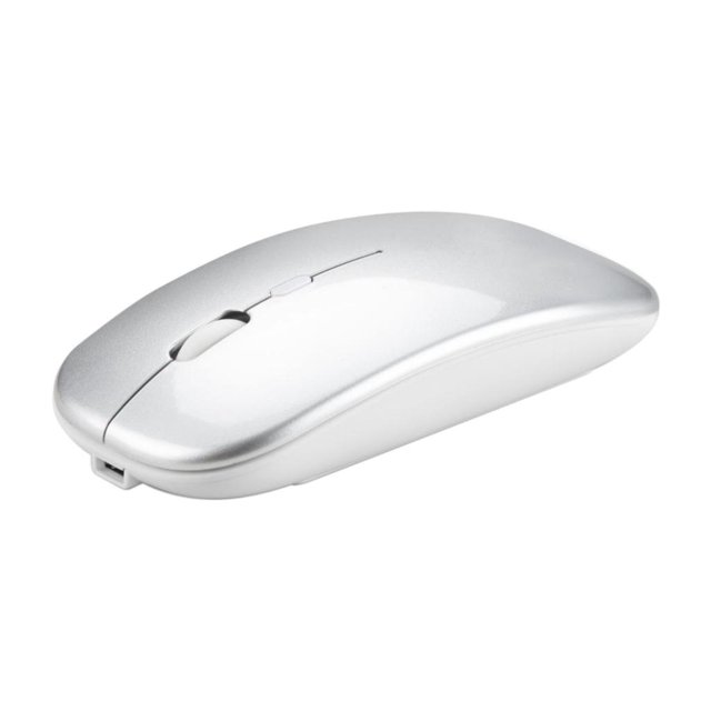 Ratón óptico Inalámbrico USB para Juegos Ratones Silenciosos Recargables para Plata Sunnimix Ratón inalambrico