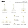 thumbnail image 2 of 49374-12 Livex Lighting Meridian - 4 Light Pendant in Modern Style - 18 Inches wide by 16.5 Inches high-Satin Brass Finish    -Traditional, 2 of 9