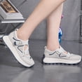 thumbnail image 6 of CHICVOMEY Women's Sneakers Platform Casual Sneakers - Crossover Velcro Straps Slip-On Walking Shoes with Arch Support - Breathable Non-Slip Retro Fashion Sneakers for Daily Travel, 6 of 7