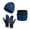 Navy Blue, variant on SPRING PARK 3Pcs/Set Unisex Men Women Universal Winter Outdoor Keep Warm Thick Soft Plush Beanie Hat + Scarf + Gloves Set