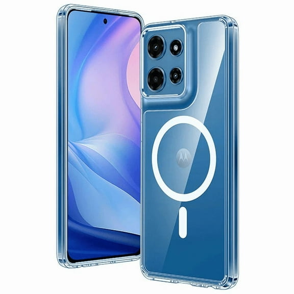 Entronix Case designed for Moto Edge 2025 [Magnetic-Compatible] Crystal Clear Case - Sturdy