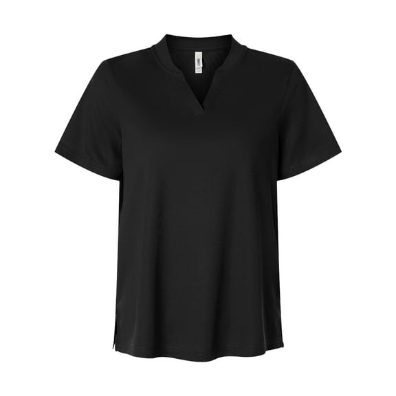 CORE365 CE108W Women's Nova Performance Pique Polo-Black-S