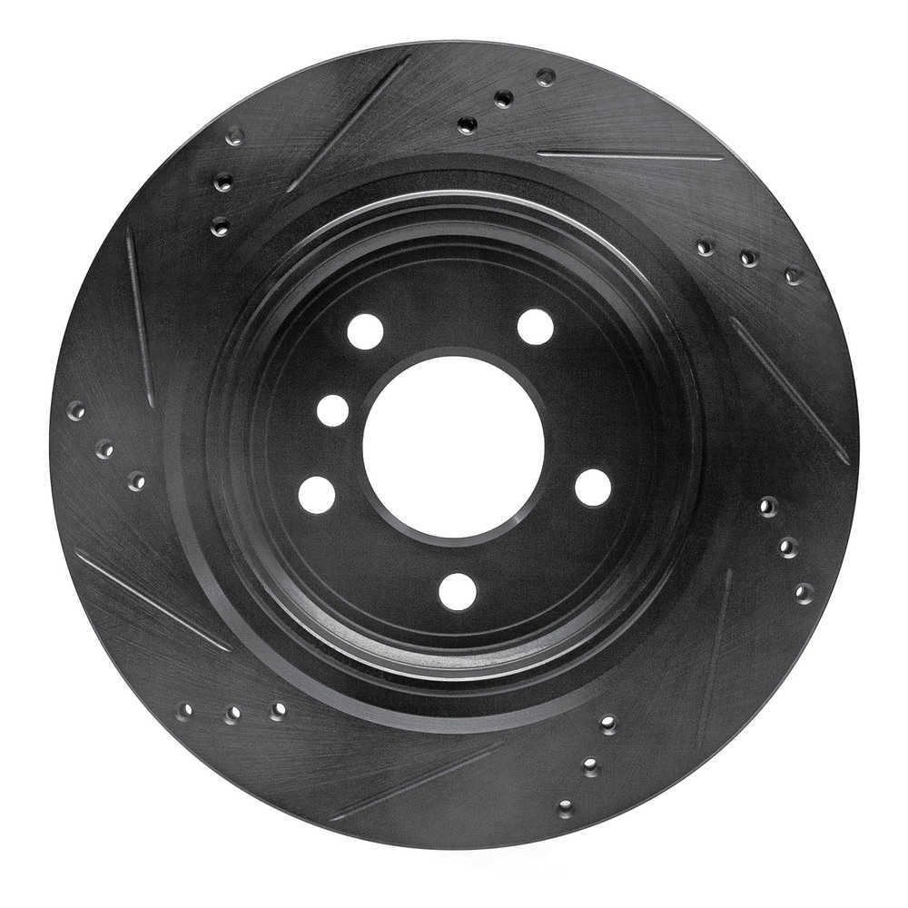 Dynamic Friction Company 633-31034D DFC Brake Rotor - Drilled And Slotted - Black