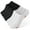 4black/3white, variant on Honeysea 7 Pairs Ankle Athletic Running Socks Low Cut Sports Tab Socks for Women and Men