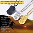 thumbnail image 4 of PROSTEEL Collar con forma de cruz con etiqueta de perro para hombres y niños, cadena con colgante negro de acero inoxidable, versículo de la Biblia inspirador, joyería religiosa cristiana, regalos, 4 of 8
