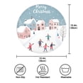 thumbnail image 3 of 15.4" Round Placemat Set of 6 Polyester Fabric Place Mats Non-Slip Dining Kitchen Table Mats for Kitchen Party Decor People Ice Skating on The Street, 3 of 5