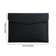 thumbnail image 3 of LiUMX Large Capacity Imitation Leather Document Holder | 100 Sheet File Folder Organizer | Business Portfolio Bag | Waterproof Office & School Supply, 3 of 5