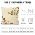 thumbnail image 5 of BANET Fall Throw Pillow Cushion Cover, Leaf Group Motion in Transition from Summer to Winter Season Theme, Decorative Rectangle Accent Pillow Case 18x18in, 5 of 5