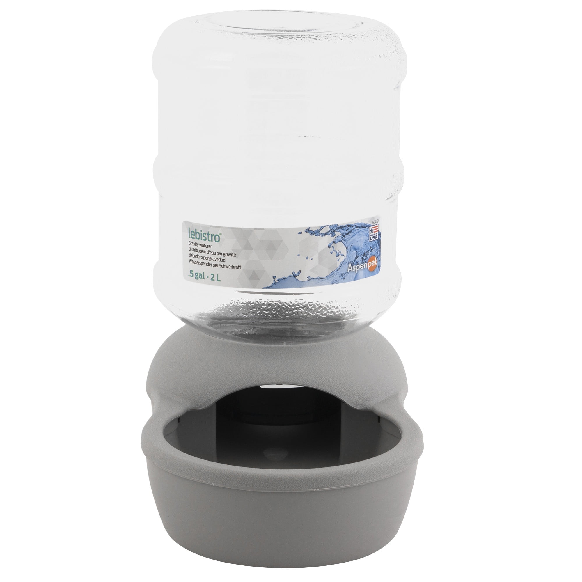 Aspen Pet Lebistro Waterer 0.5 Gallon