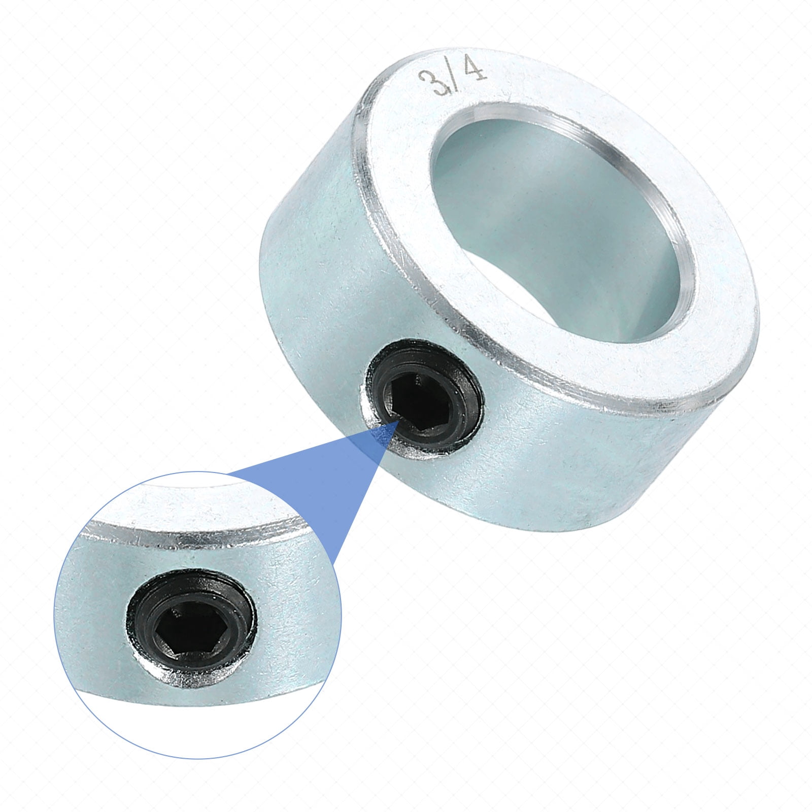 16pcs Set Screw Collars 3/4" Bore Carbon Steel Shaft Collars, 1-1/4" OD, 9/16" Width Lock Axle Collar Clamp