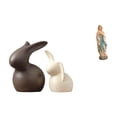 thumbnail image 1 of Conjunto De Esculturas De Conejo De Porcelana Y Virgen María. Elegante Decoración De Conejo De Pascua De Cerámica Con Figura De La Virgen María Para Mueble De Jardín Y Exhibición En La, 1 of 8