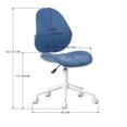 thumbnail image 4 of Geniqua Corp Office Chair, 220 lb. Capacity, Blue, 4 of 8