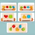 thumbnail image 5 of BUTOMKY Montessori Wooden Shape Sorter with Storage Pull cord, Early Educational Number & Shape Sorting Puzzle Toy, Sensory Development Stacking Learning Game for Toddlers 12 Months+, 5 of 6