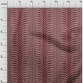 thumbnail image 2 of oneOone Georgette Viscose Red Fabric Leaves & Geometric Block Sewing Material Print Fabric By The Yard 42 Inch Wide, 2 of 4