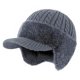 thumbnail image 2 of Coldshield Trapper Hat Gorros Punto Invierno Con Orejeras Y Lana (gris), 2 of 9