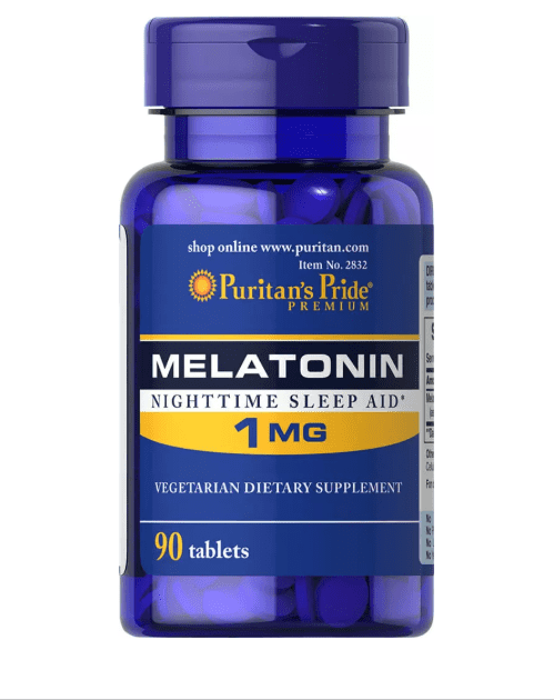 Puritan's Pride Melatonin 1 mg tabs.1.mg.90