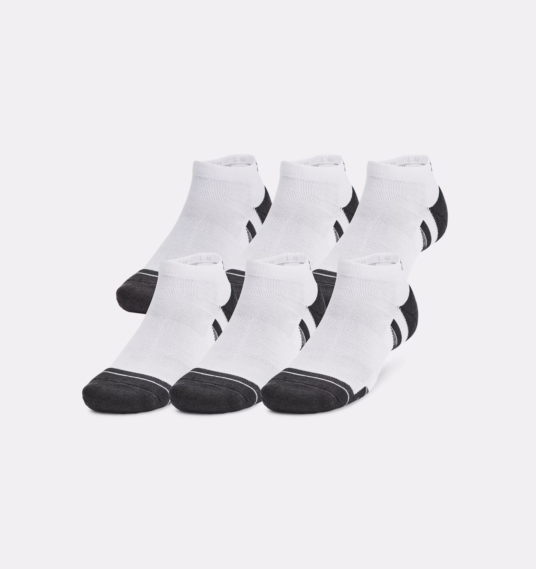 White, variant on Under Armour Unisex - Men - Women Performance Tech Low-Cut Socks, 6-Pairs, All sizes