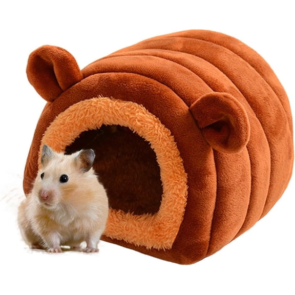 Warm Cozy Cave Hideout Bed, Winter House for Guinea Pigs, Ferrets, Hedgehogs, Chinchillas