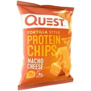 Quest Tortilla Style Protein Chips, Nacho Cheese, 1.1oz, 1 Ct