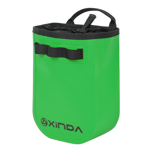 Sac à Outils Extérieur Polyvalent 4L pour Escalade et Flottation - Rangement Compact avec Perceuses et Accessoires, Design Léger Vert