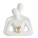 thumbnail image 1 of Estatua de pareja romántica de cerámica abstracta, figura de pareja enamorada para dormitorio, TV, mueble, estante del hogar, decoración, boda, San Valentín, aniversario, regalo, 1 of 8