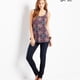 thumbnail image 3 of Aeropostale Boho Tile Túnica Tank Top para mujer, azul, grande Aeropostale Camiseta sin mangas, 3 of 3